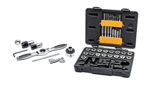 GearWrench 3885 SET RAT TAP & DIE SAE 42PC - MPR Tools & Equipment