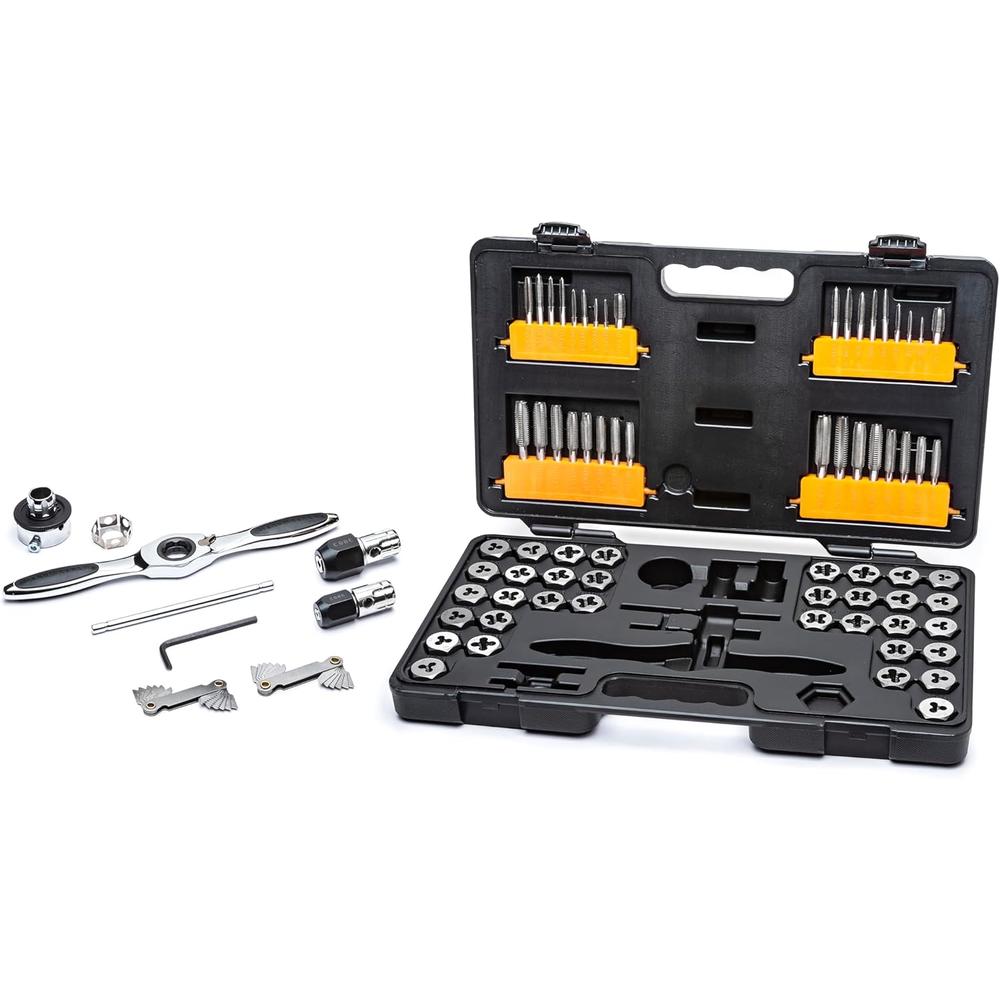 GearWrench 3887 75 Pc. Ratcheting Tap And Die Set, Sae/Metric