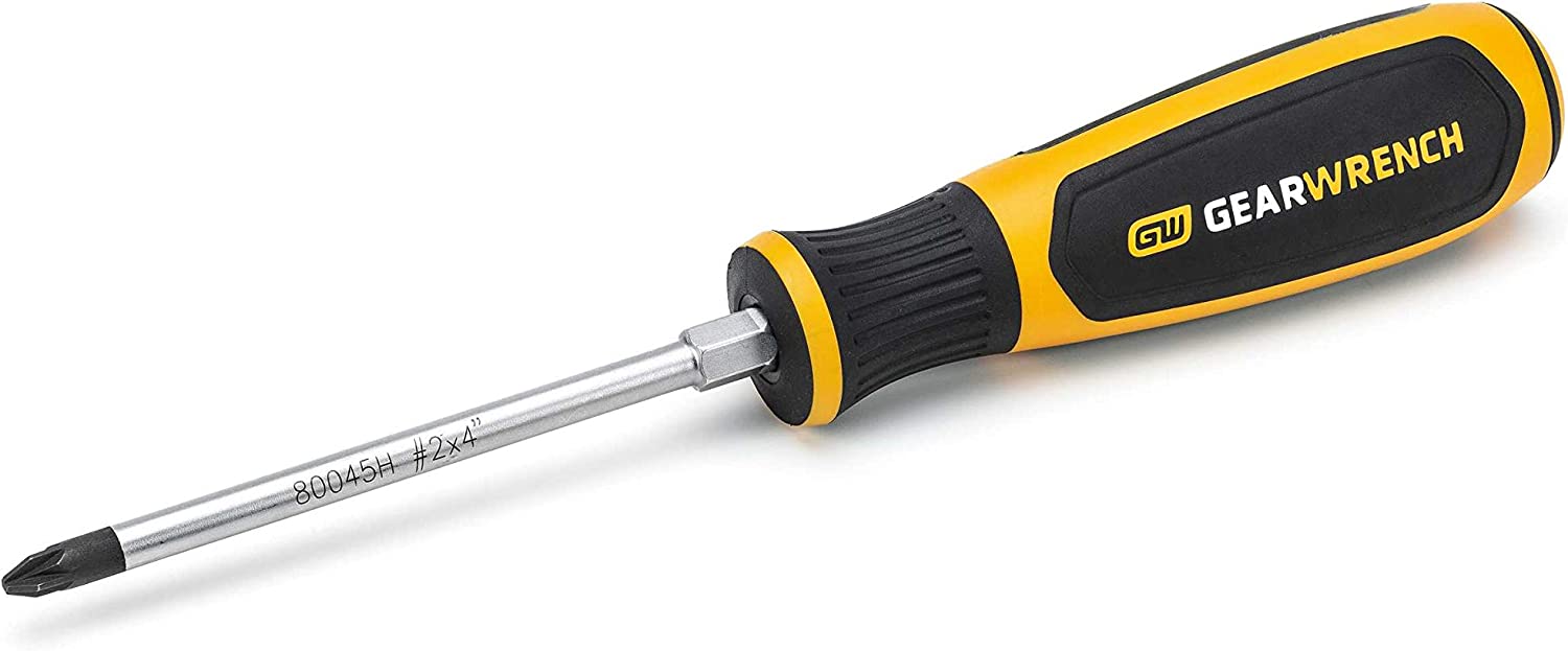 GearWrench 80045H #2 x 4" Pozidriv® Dual Material Screwdriver - MPR Tools & Equipment