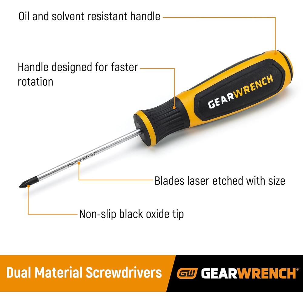GearWrench 80053H SET SCRDR DUAL MAT SLT 5PC