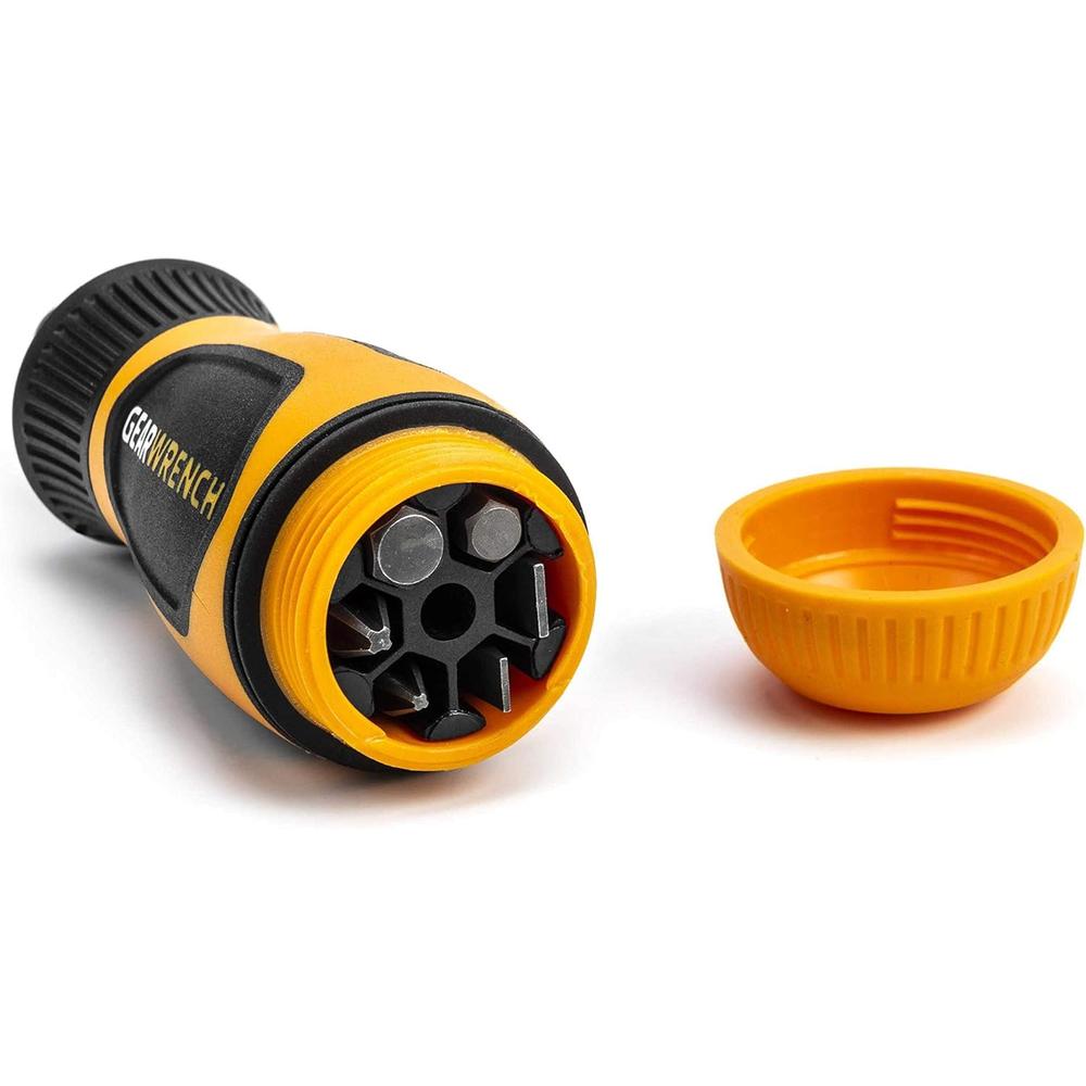 GearWrench 80061R 6-in-1 Stubby Ratcheting Multi-Bit Driver