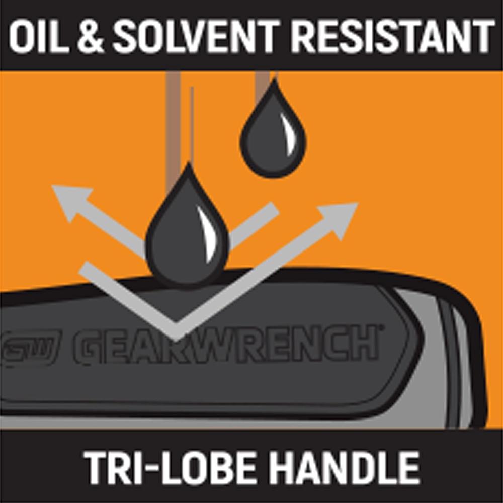 GearWrench 80061R 6-in-1 Stubby Ratcheting Multi-Bit Driver