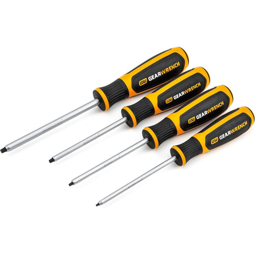 GearWrench 80065H 4-Piece Square Dual Material Screwdriver Set
