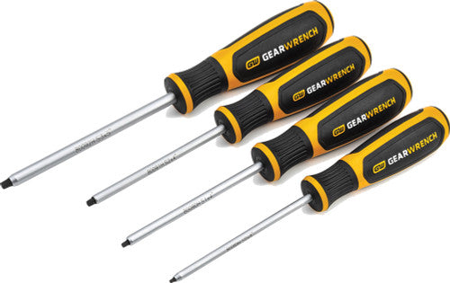 GearWrench 80065H PG158 - 4-PC SQUARE SCREWDRIVER SET, #0, #1, #2, #3 - MPR Tools & Equipment