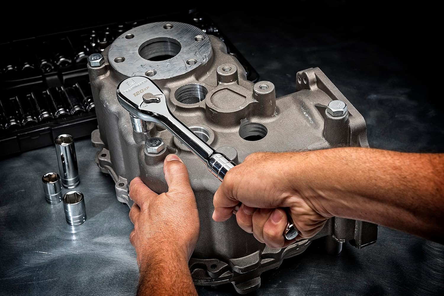 GearWrench 80300P 51 Pc. 1/4" Drive 6 Point 120XP Standard & Deep SAE/Metric Mechanics Tool Set