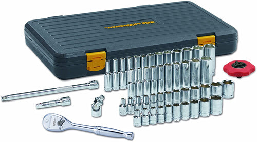 GearWrench 80300P 51 Pc. 1/4" Drive 6 Point 120XP Standard & Deep SAE/Metric Mechanics Tool Set - MPR Tools & Equipment