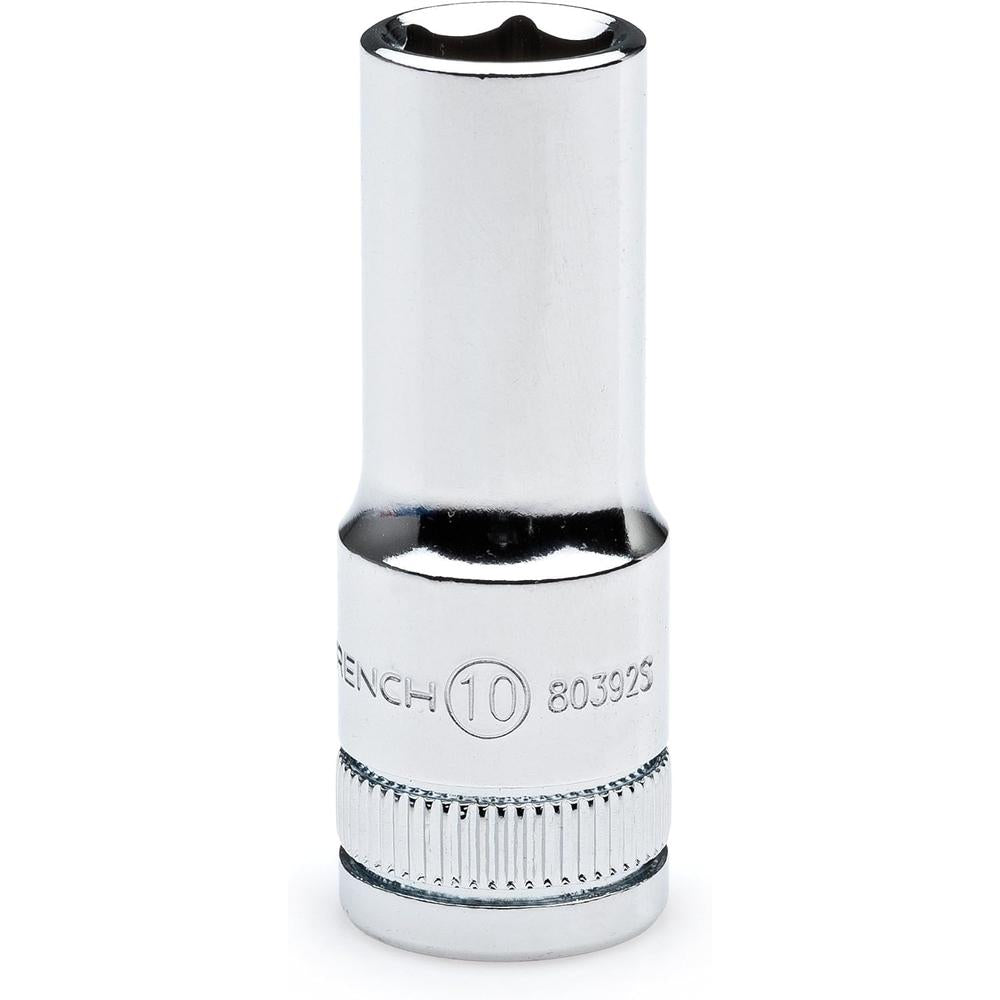 GearWrench 80304S-06 13-Piece 1/4-Inch Drive 6-Point Mid Length Socket Set Metric