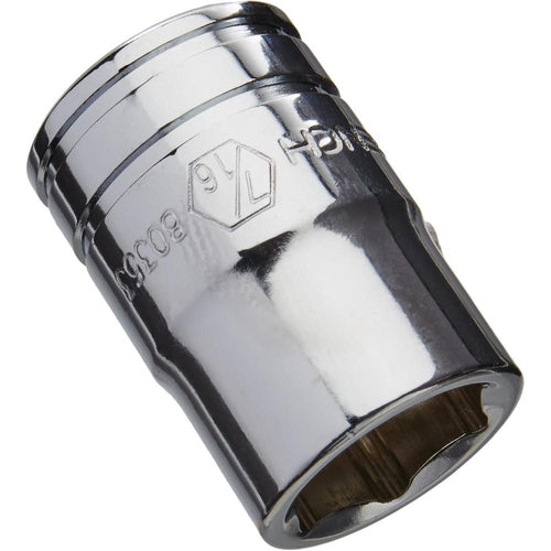 GearWrench 80353 3/8" Drive Standard Sae Socket 7/16", 6 Point