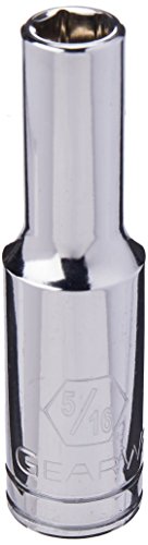 GearWrench 80364 3/8" Drive Deep Sae Socket 5/16", 6 Point - MPR Tools & Equipment