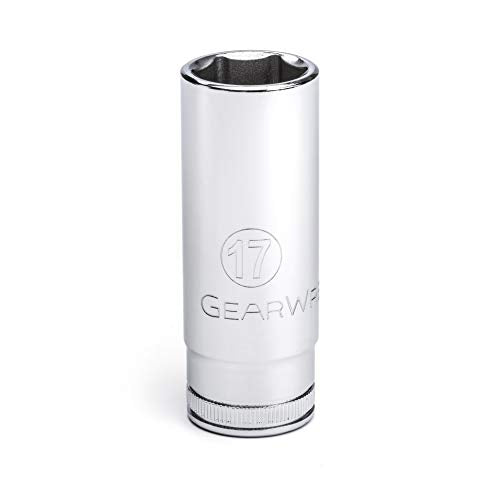 GearWrench 80399 3/8" Drive Deep Metric Socket 17mm, 6 Point - MPR Tools & Equipment