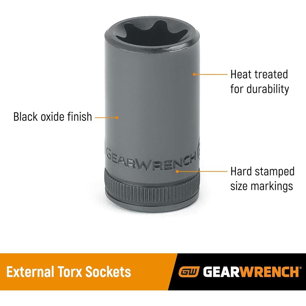 GearWrench 80462 SKT TORX EXT 3/8DR E-14