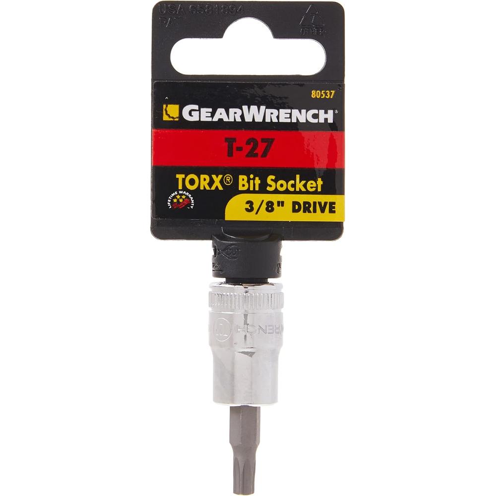 GearWrench 80537 3/8" Drive Torx Bit Socket, T27
