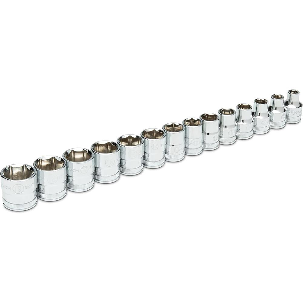 GearWrench 80552 14 Piece 3/8-Inch Drive 6 Point Standard Metric Socket Set