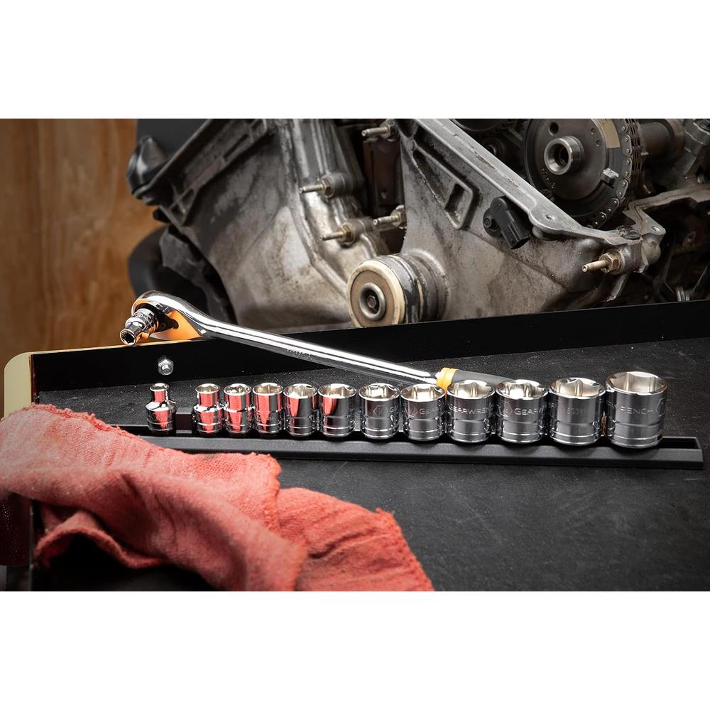 GearWrench 80553 13 Piece 3/8-Inch Drive 6 Point Standard SAE Socket Set