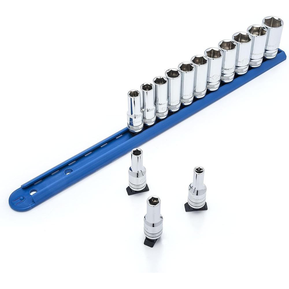 GearWrench 80554S-06 14 Pc. 3/8" Drive 6 Point Mid Length Metric Socket Set