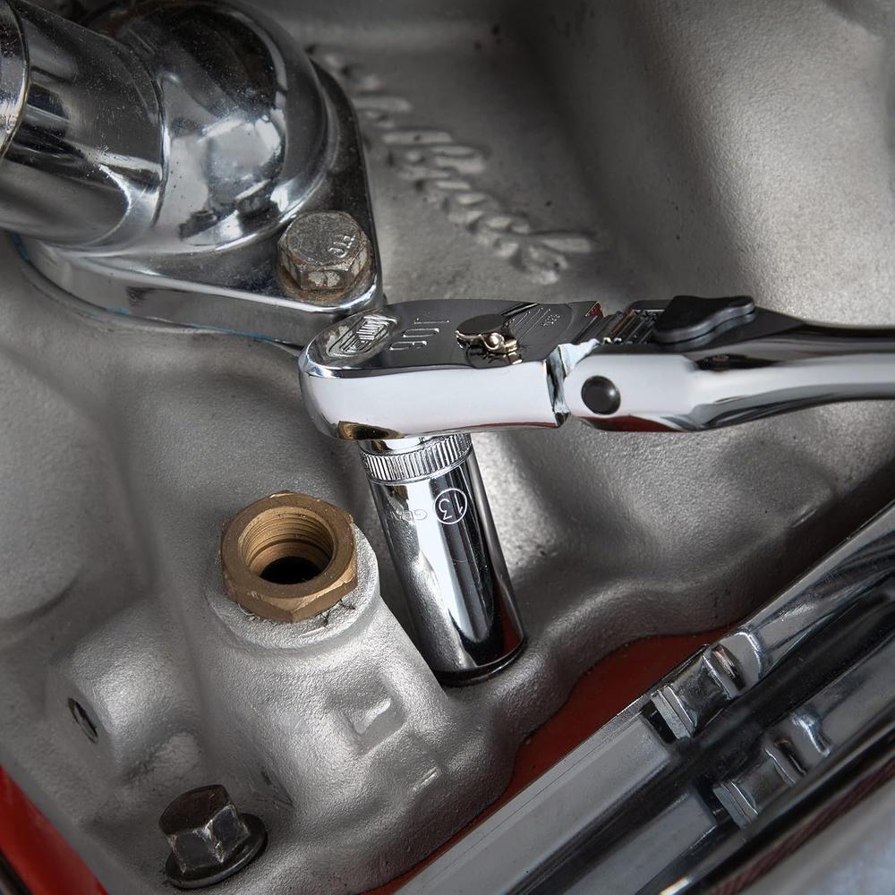 GearWrench 80554S-06 14 Pc. 3/8" Drive 6 Point Mid Length Metric Socket Set