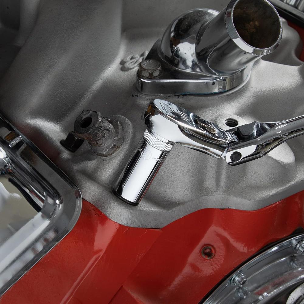 GearWrench 80554S-06 14 Pc. 3/8" Drive 6 Point Mid Length Metric Socket Set