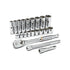 GearWrench 80557 SET SKT SAE STD/DP 3/8DR 6 & 12PT 21PC - MPR Tools & Equipment