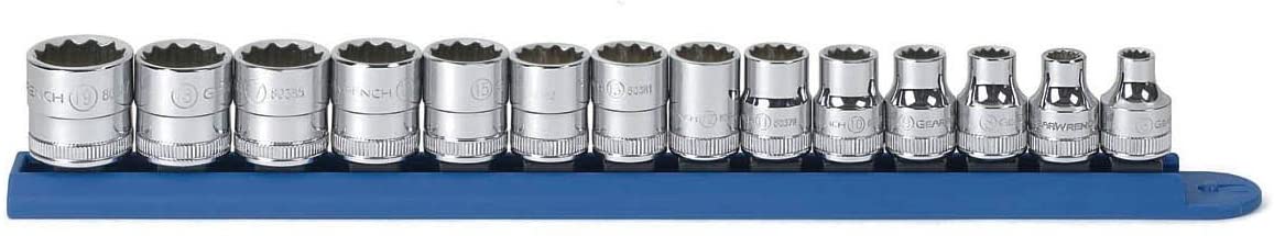 GearWrench 80560 14 Pc. 3/8" Drive 12 Point Standard Metric Socket Set - MPR Tools & Equipment