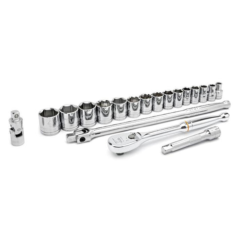 GearWrench 80791 SET SKT 19PC 1/2DR 6PT - MPR Tools & Equipment