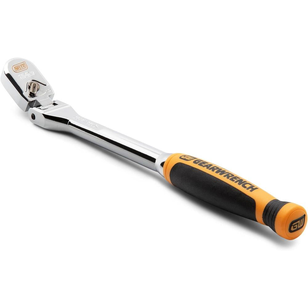 GearWrench 81009XP 1/4 Drive 120XP Dual Material Handle Flex Head Teardrop Ratchet