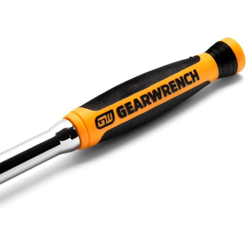 GearWrench 81009XP 1/4 Drive 120XP Dual Material Handle Flex Head Teardrop Ratchet