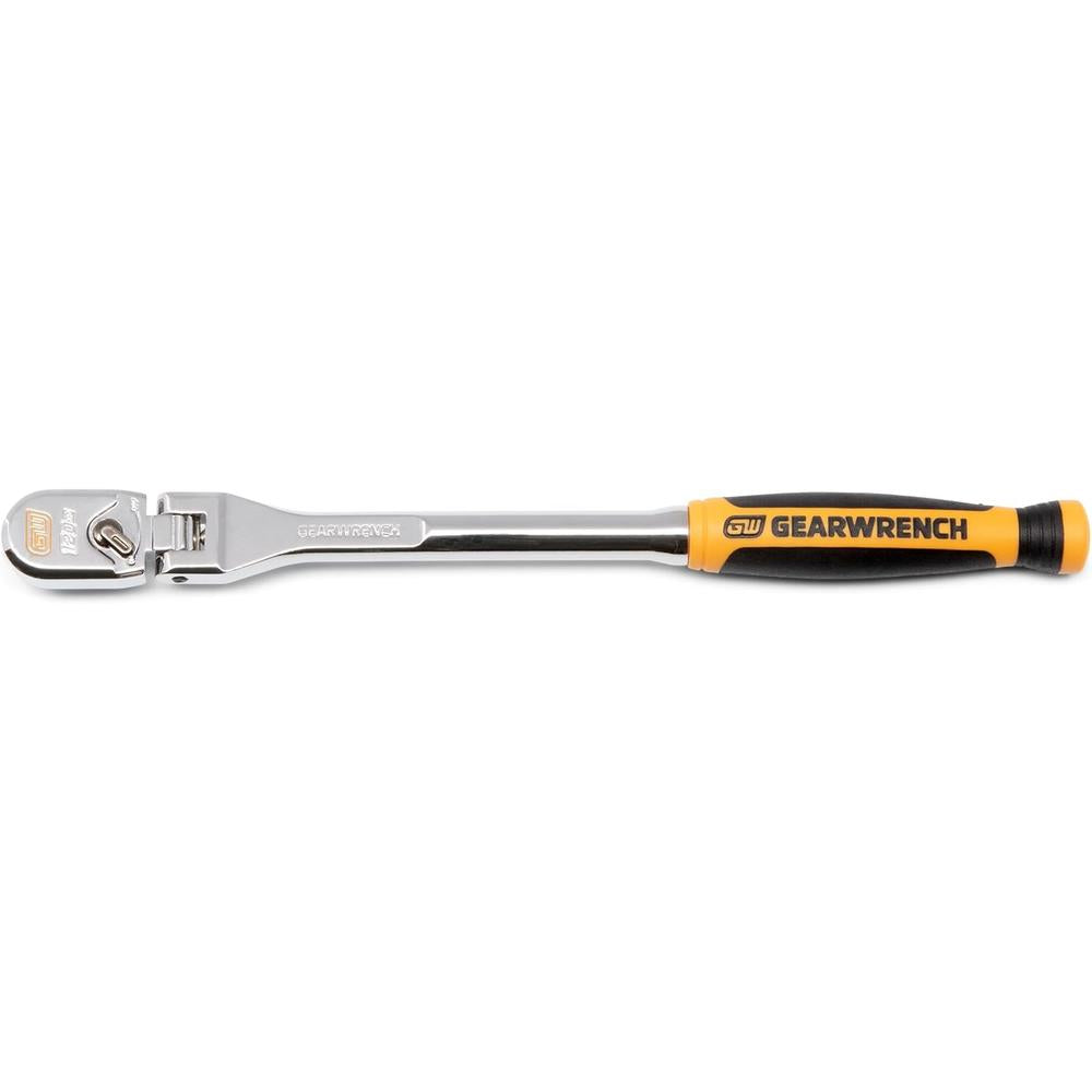 GearWrench 81009XP 1/4 Drive 120XP Dual Material Handle Flex Head Teardrop Ratchet