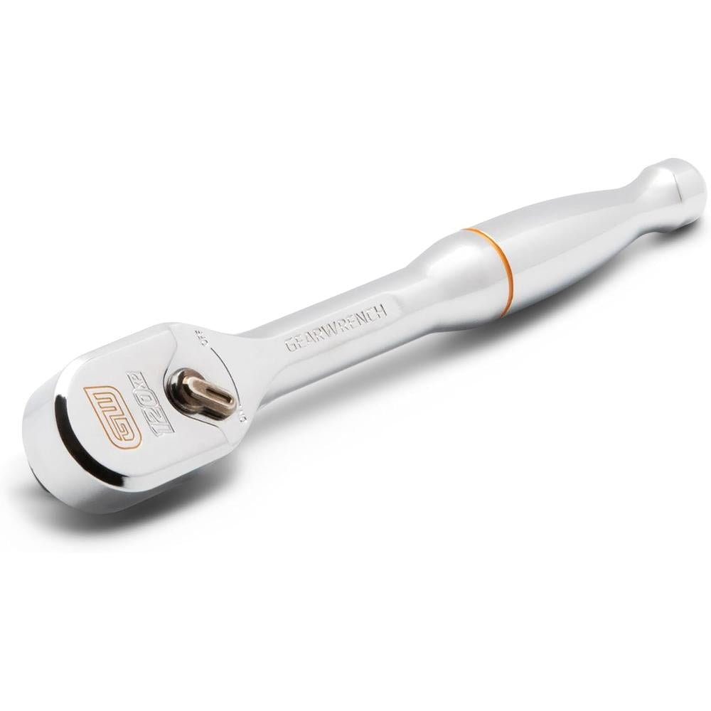 GearWrench 81011XP 1/4" Drive 120XP Full Polish Chrome Teardrop Ratchet