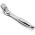 GearWrench 81012XP 1/4 Drive 120XP Full Polish Chrome Flex Head Teardrop Ratchet