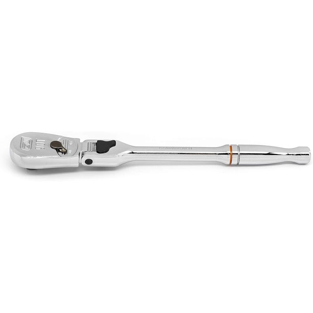 GearWrench 81015T 1/4" Drive 90-Tooth Locking Flex Head Teardrop Ratchet