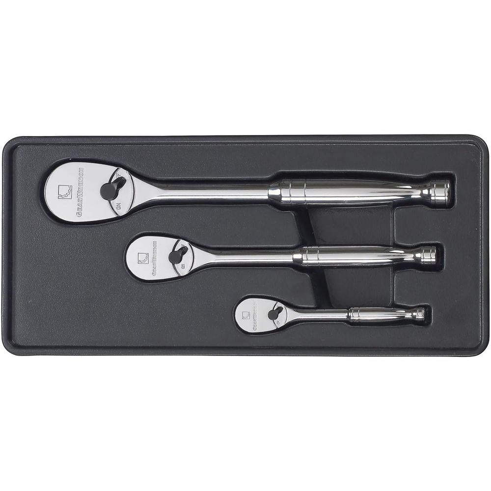 GearWrench 81206F 3-Piece Full Polish Ratchet Set