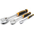 GearWrench 81207T 1/4", 3/8" & 1/2" Drive 90 Tooth Cushion Grip 3 Pc. Ratchet Set