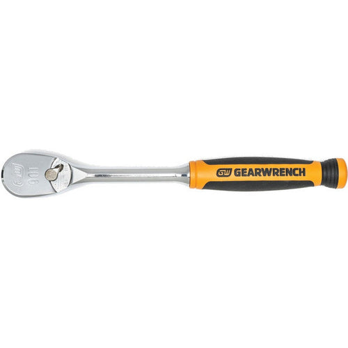 GearWrench 81208T 3/8" Drive 90-Tooth 9" Dual Material Teardrop Ratchet - MPR Tools & Equipment