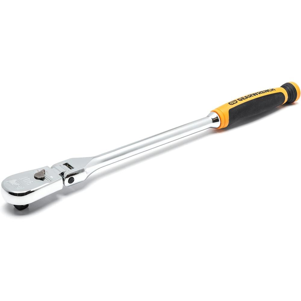 GearWrench 81210T 3/8" Drive 90-Tooth Dual Material Flex Head Teardrop Ratchet