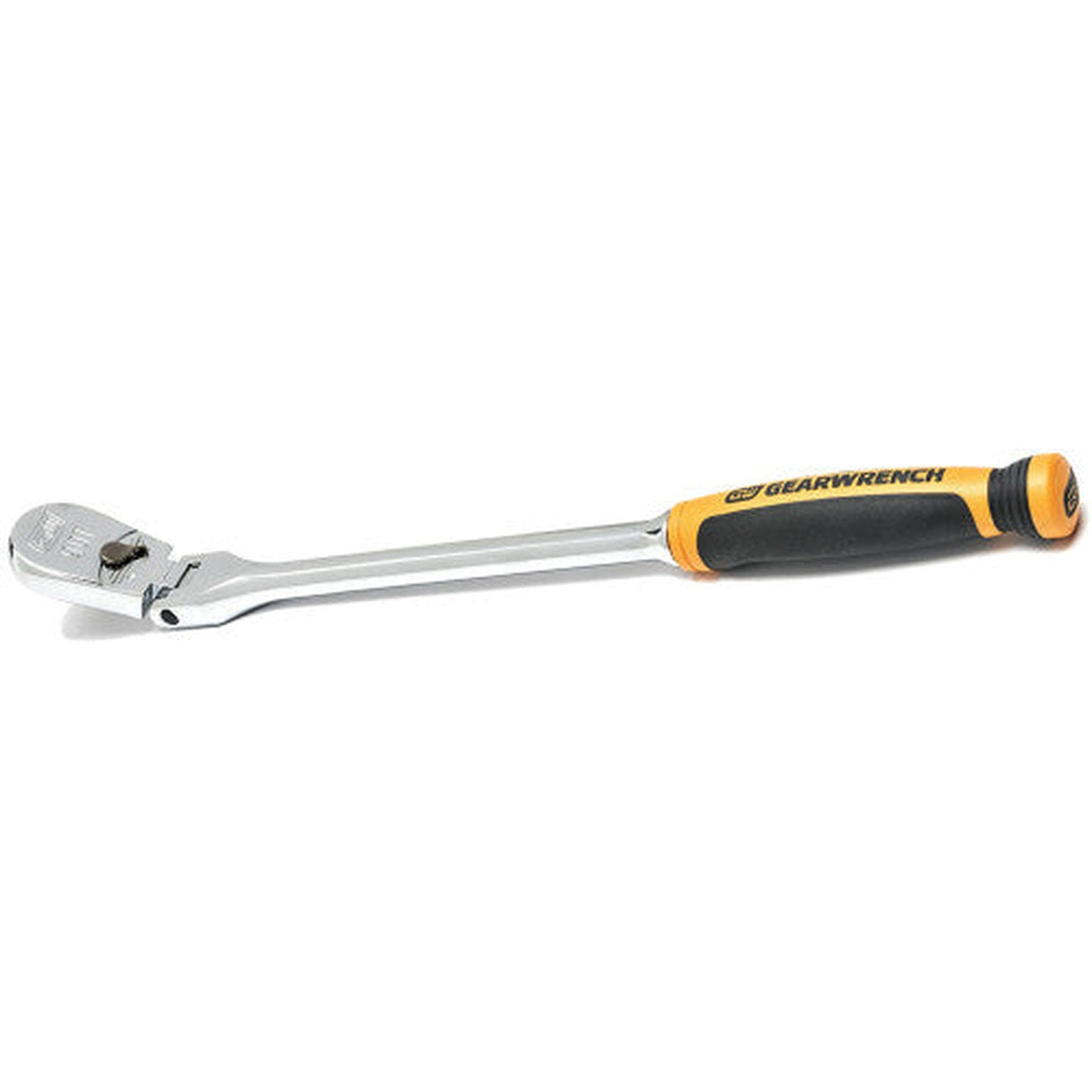 GearWrench 81210T PG121 - 13" LONG 3/8" DRIVE CUSHION GRIP FLEX HEAD TEARDROP RATCHET, 90-TOOTH - MPR Tools & Equipment