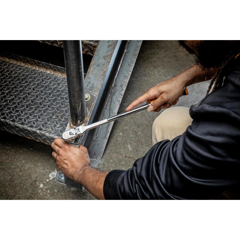 GearWrench 81210XP 3/8 Drive 120XP Dual Material Handle Flex Head Teardrop Ratchet