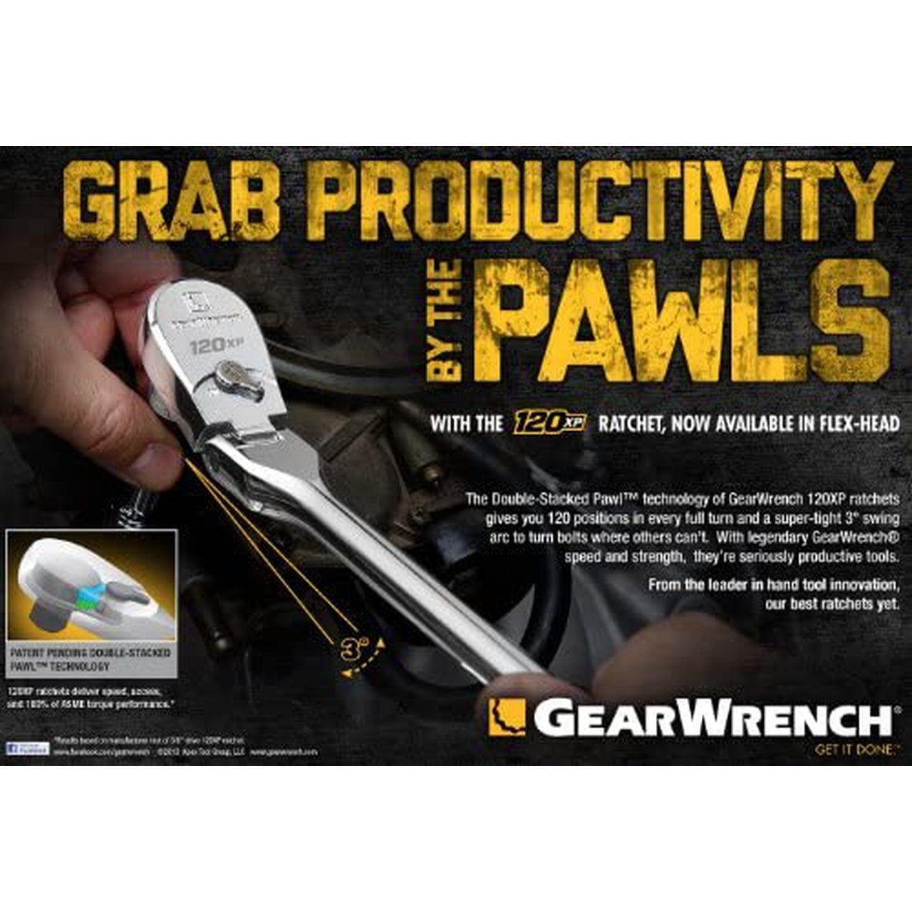 GearWrench 81306P Teardrop Ratchet - MPR Tools & Equipment