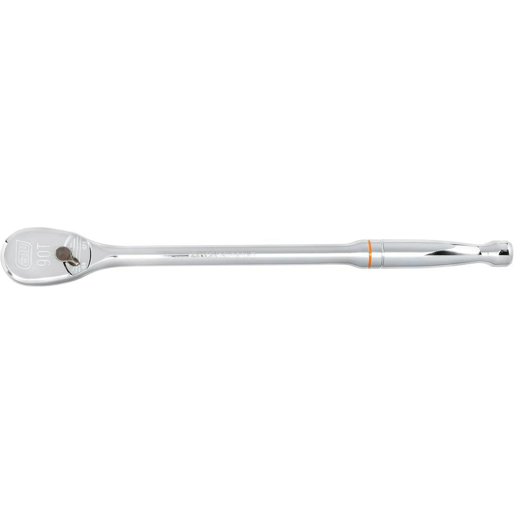 GearWrench 81360T 1/2" Drive 90-Tooth Long Handle Teardrop Ratchet 15"