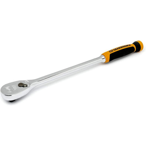 GearWrench 81361T 1/2" Drive 90-Tooth Long Handle Dual Material Teardrop Ratchet 16.5"