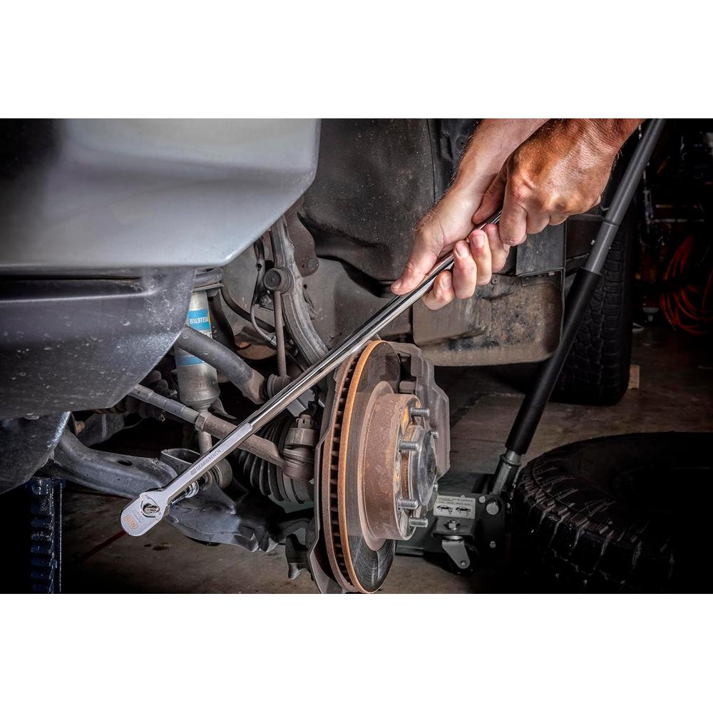 GearWrench 81364XP 1/2 Drive 120XP Full Polish Chrome Extra Long Handle Teardrop Ratchet