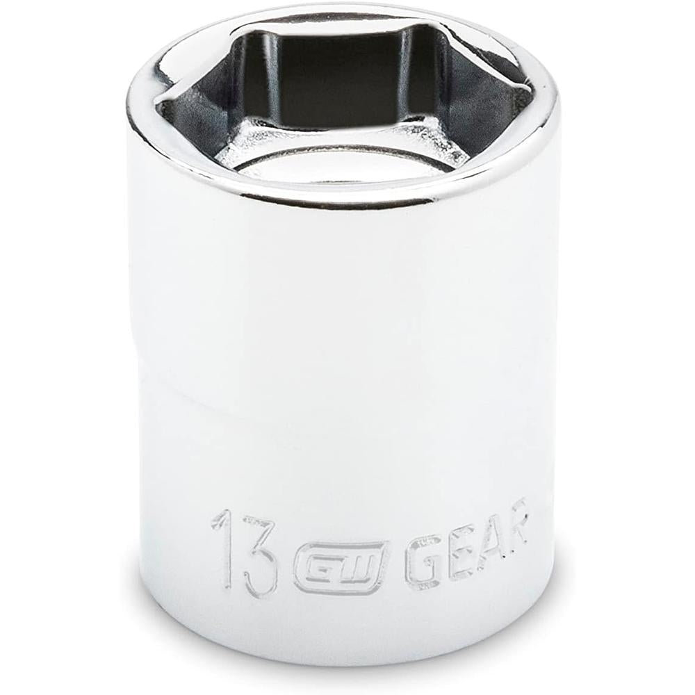 GearWrench 81396 STUBBY SOCKET SET, MM 6PT 3/8 DR 14PC