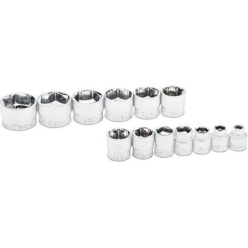 GearWrench 81397 13-pc 3/8" Drive 6 Point Stubby Socket Set SAE, 1/4"-1"