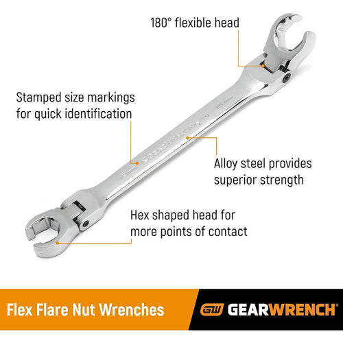 GearWrench 81696 WR FLR NUT FLEX 5/8x11/16