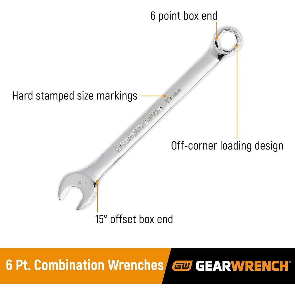 GearWrench 81760D WR FP COMB 6PT 12MM