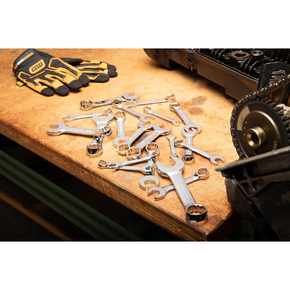 GearWrench 81903 20 Piece Stubby Wrench Set SAE and Metric