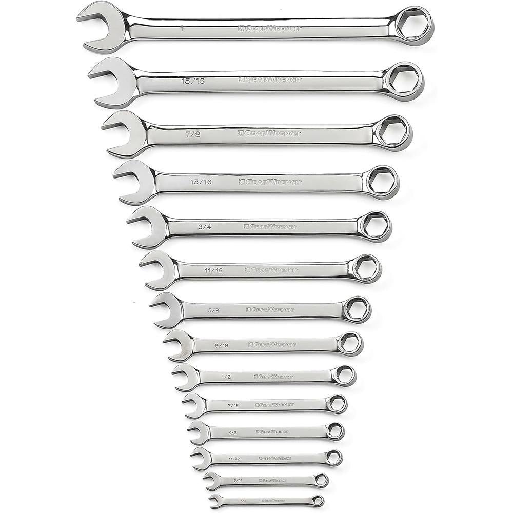GearWrench 81924 SET WR COMB FP SAE 6PT 14PC