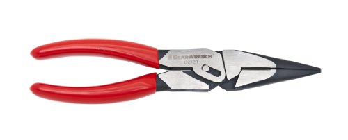 GearWrench 82121 Pivotforce Long Nose Cutting Compound Action Pliers, 8" - MPR Tools & Equipment