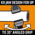 GearWrench 82172C 10" PITBULL K9 V-Jaw Dual Material Tongue and Groove Pliers