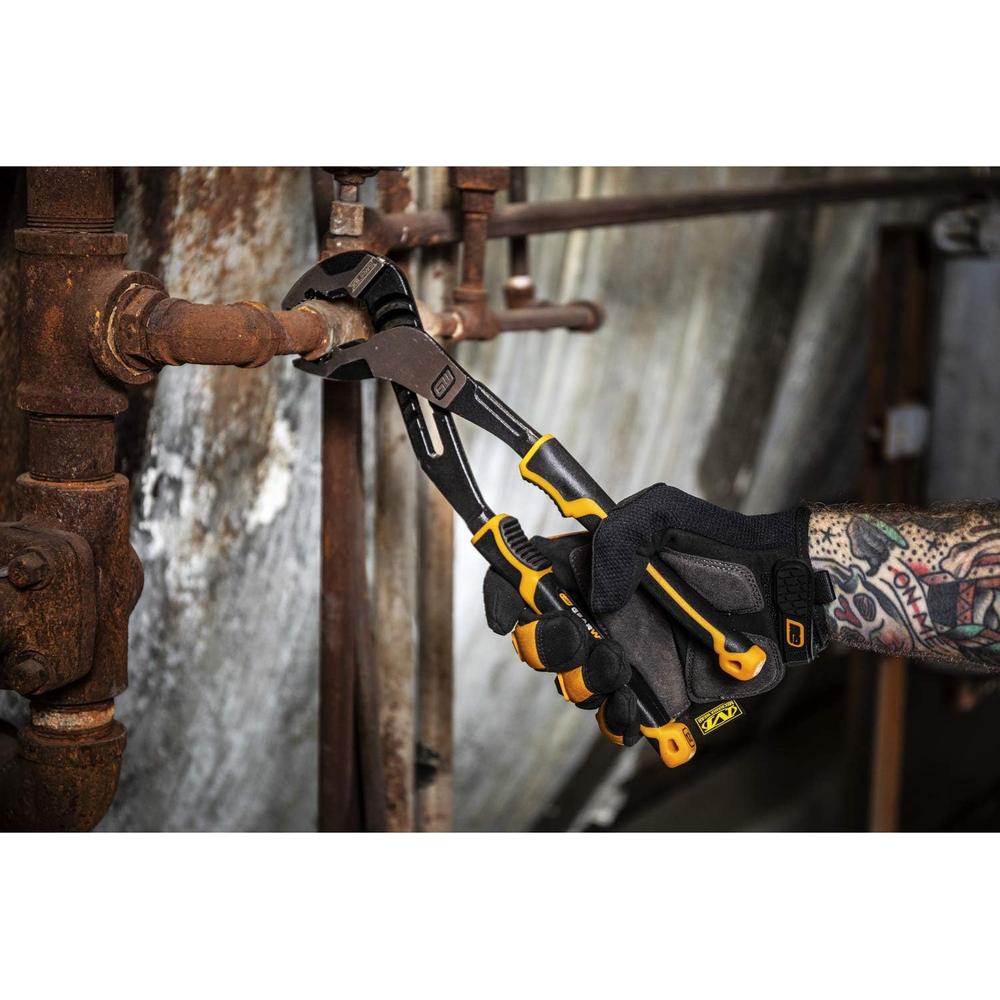 GearWrench 82172C 10" PITBULL K9 V-Jaw Dual Material Tongue and Groove Pliers