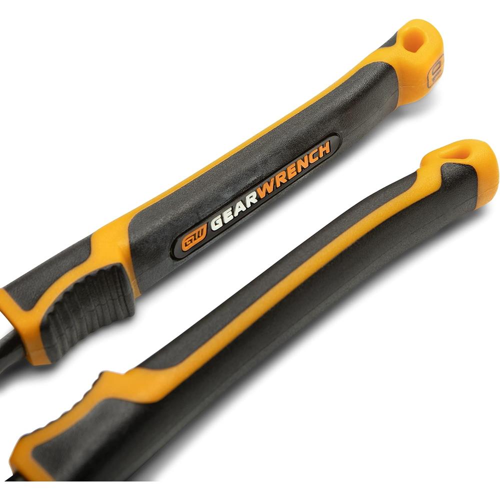 GearWrench 82172C 10" PITBULL K9 V-Jaw Dual Material Tongue and Groove Pliers